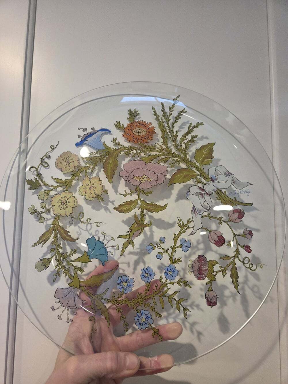 VTG Dorothy Thorpe California Wildflower Oval Platter MCM 14” Excellent